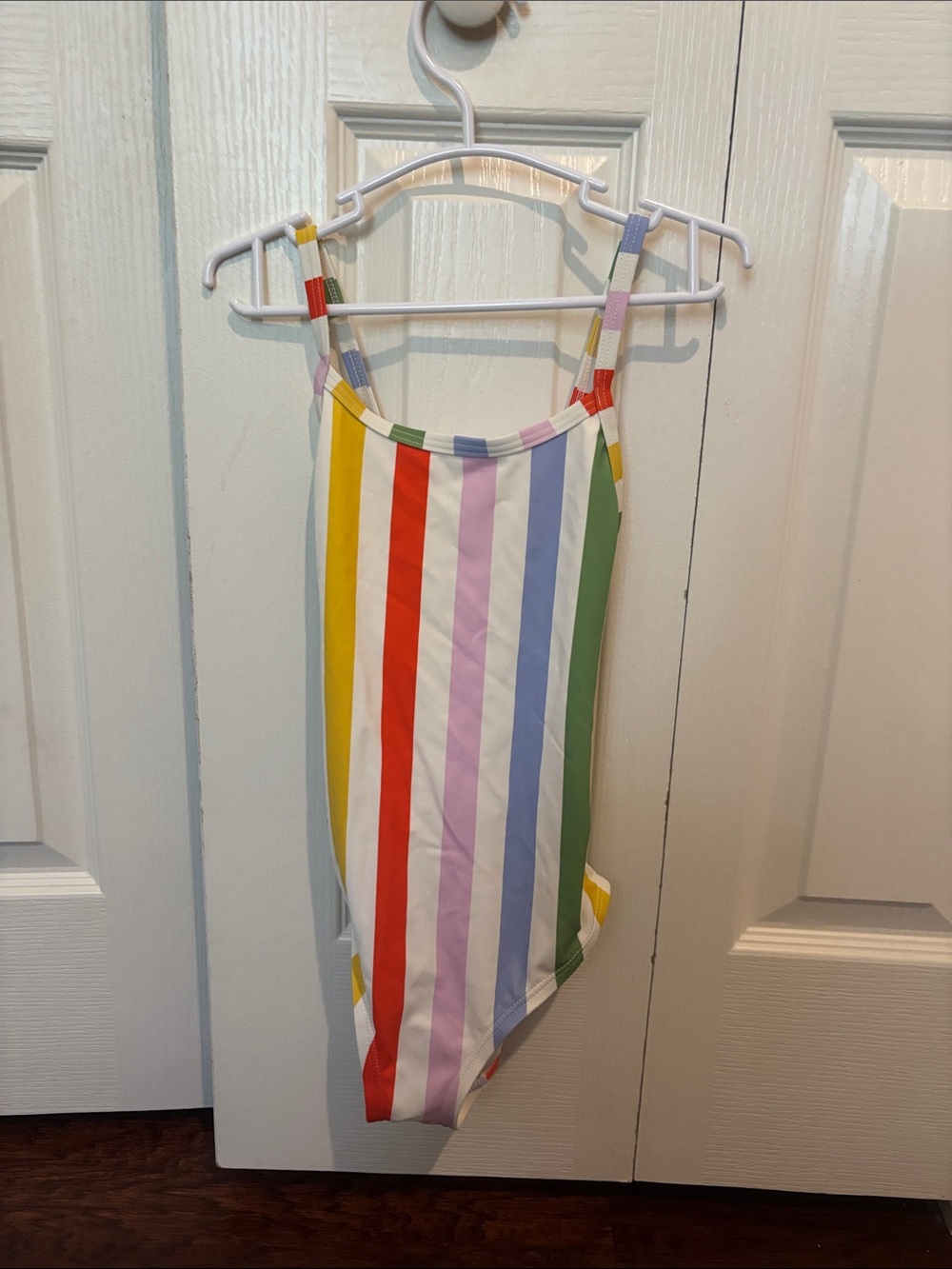 Hanna Andersson Rainbow Stripe One-Piece Swimsuit